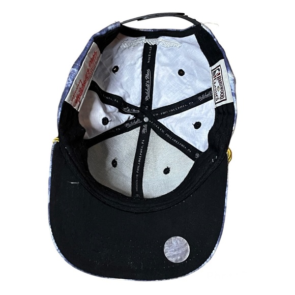 Mitchell & Ness Brooklyn Nets Snapback Bleach Look Adjustable Rope Hat Cap - Picture 3 of 5